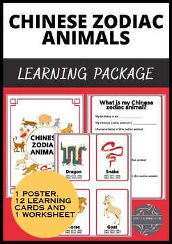Preview of Chinese Zodiac Animals - Learning Package -Chinese New Year - Asian Studies