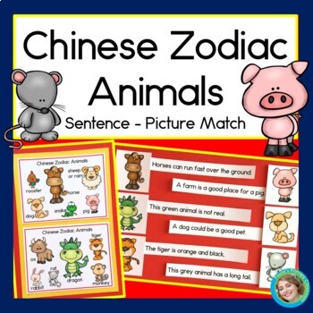 Chinese New Year 2023 Zodiac Animals Sight Word Sentence Reading  Comprehension