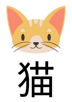 Preview of Chinese cards cat dog rabbit