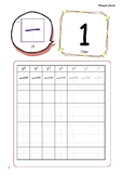 Chinese character practice worksheet - Number 1 to 10