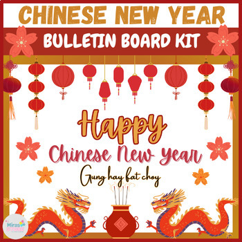 Preview of Chinese new year 2024 Bulletin board kit |Lunar New Year Classroom Decor