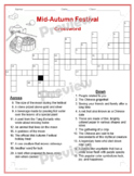Chinse Mid-Autumn (Moon) Festival Crossword with Answers