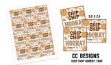 Chip Chip Hooray Cookie Tags  Tags for First day Welcome B