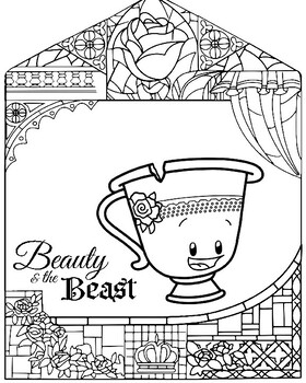 Preview of Chip Coloring Page - Beauty & the Beast
