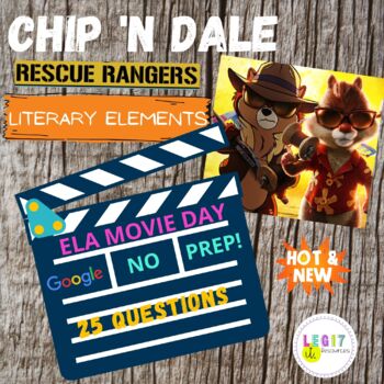 Preview of Chip 'N Dale Rescue Rangers |Disney +| ELA--Movie Guide--No Prep!
