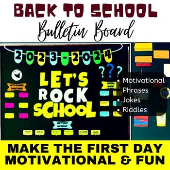 Preview of FREEBIE Back To School Bulletin Board: Fun With Motivation