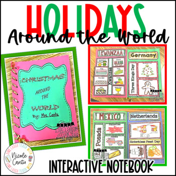 Preview of Christmas Around the World Unit- Social Studies Interactive Notebook