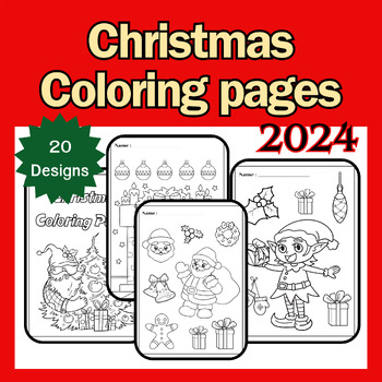 Preview of Chirstmas Coloring Pages, Holiday Coloring Book for fun And homeworks 2024