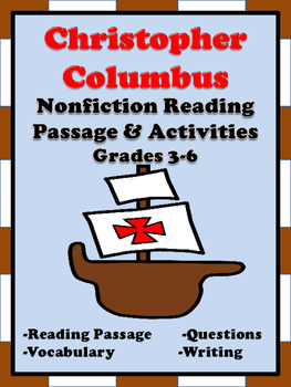 Preview of Christopher Columbus Reading Passage and Activities