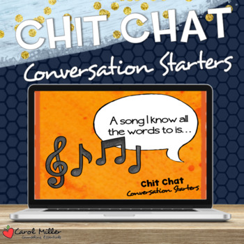 Preview of Conversation Starters | Icebreakers | Morning Meeting Question Prompts | digital