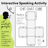 Chit Chat Cube Interactive Speaking Activity | ANY World Language