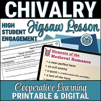 Preview of Chivalry Jigsaw - Info Text Cooperative Learning for the Medieval Romance