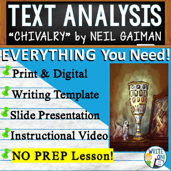 Preview of Chivalry by Neil Gaiman - Text Based Evidence - Text Analysis Essay Writing