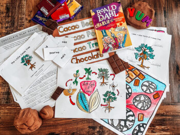 Preview of Chocolate Adventures & Life Cycle of a Cacao Tree Unit Study BUNDLE