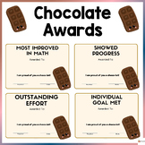 Chocolate Award Certificates End of Year Editable