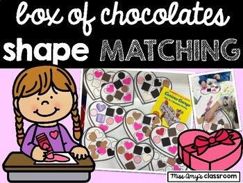 Preview of Toddlers/Preschool/Kindergarten Valentine's Day Craft: Chocolate Box Shapes