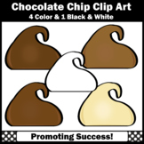 Chocolate Chip Clipart for Commercial Use Digital Moveable