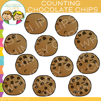 Preview of Chocolate Chip Cookies Counting Clip Art