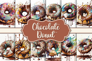 chocolate doughnut wallpaper
