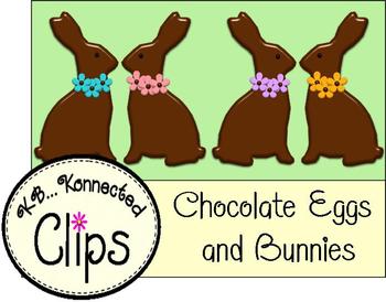 Preview of Chocolate Eggs and Bunnies - Commercial use