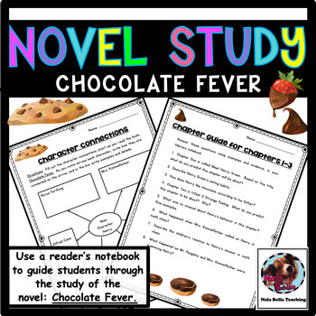 Preview of Chocolate Fever Chapter Questions and Graphic Organizers