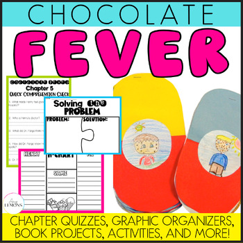 Preview of Chocolate Fever Novel Unit | Reading Comprehension | Novel Study