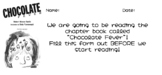 Chocolate Fever Pre-Reading Prediction and Book Mark