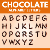 Chocolate Letters PNG - Uppercase, Lowercase and Numbers, 