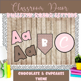Chocolate and Cupcakes Bulletin Board Lettering