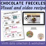 Chocolate freckles visual recipe with videos, data collect