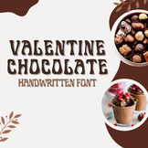 Chocolate valentine | Handwritten font, Decorative Fonts, 