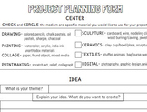 Choice Based Art Project Planning Form