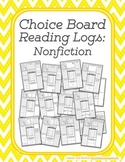 Choice Board Reading Logs: Nonfiction