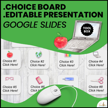 Preview of Choice Board Template in Google Slides | EDITABLE