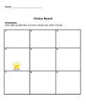 Choice Board Templates **Editable***