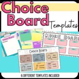 Choice Board Templates for Google Slides/PP/websites