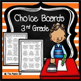 Choice Boards (3rd Grade Math) No Prep