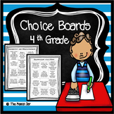 Choice Boards (4th Grade Math) No Prep