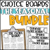 Early Finisher Activities and Choice Boards - Seasonal BUNDLE!