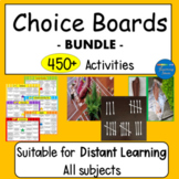 Choice Boards Suitable for Distant Learning Set of 19 Pages