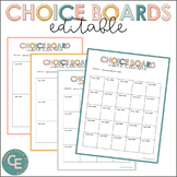 Choice Boards Template