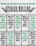 Choice Board Freebie: Opinion Writing