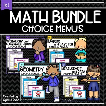 Preview of Choice Menus Choice Boards First Grade BUNDLE Early Finishers Fast Finishers