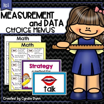 Preview of Choice Menus Choice Boards First Grade Measurement and Data Early Finishers