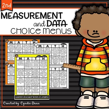 Preview of Choice Menus Choice Boards Second Grade Measurement and Data Early Finishers