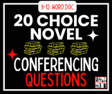 Choice Novel Conferencing Questions
