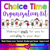 Choice Time Organization Kit .. Play Centers . Free Choice