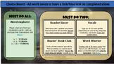 Choiceboard Template (for LOTE, English, Social Studies)