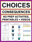 Choices + Consequences Activities, Good + Bad Choices, Beh