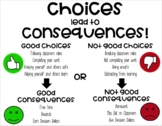 Choices and Consequences Visual - Free and Editable!!!